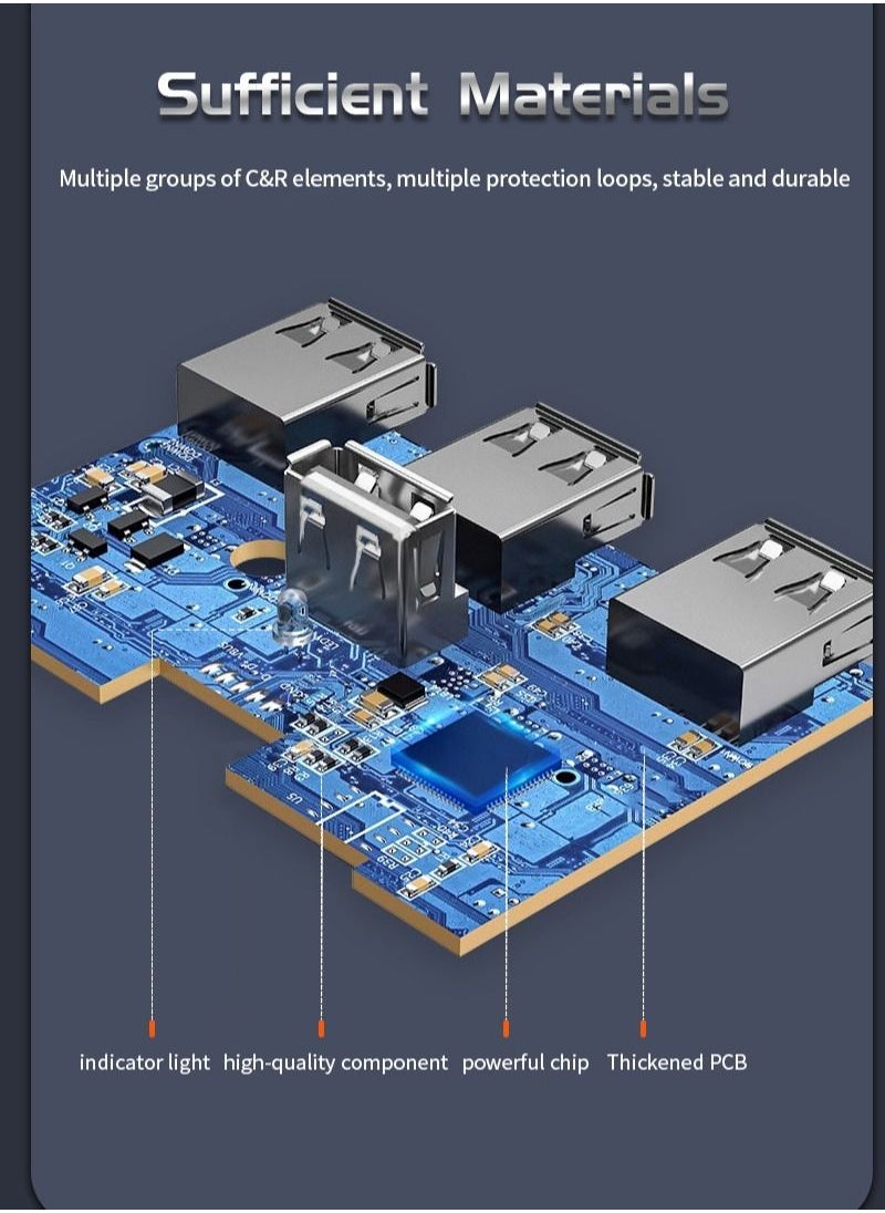 ماركة غير محددة - محور USB ، محور كمبيوتر محمول ، مقسم ، موسع ، طول الكابل 1.2 متر - Image 1