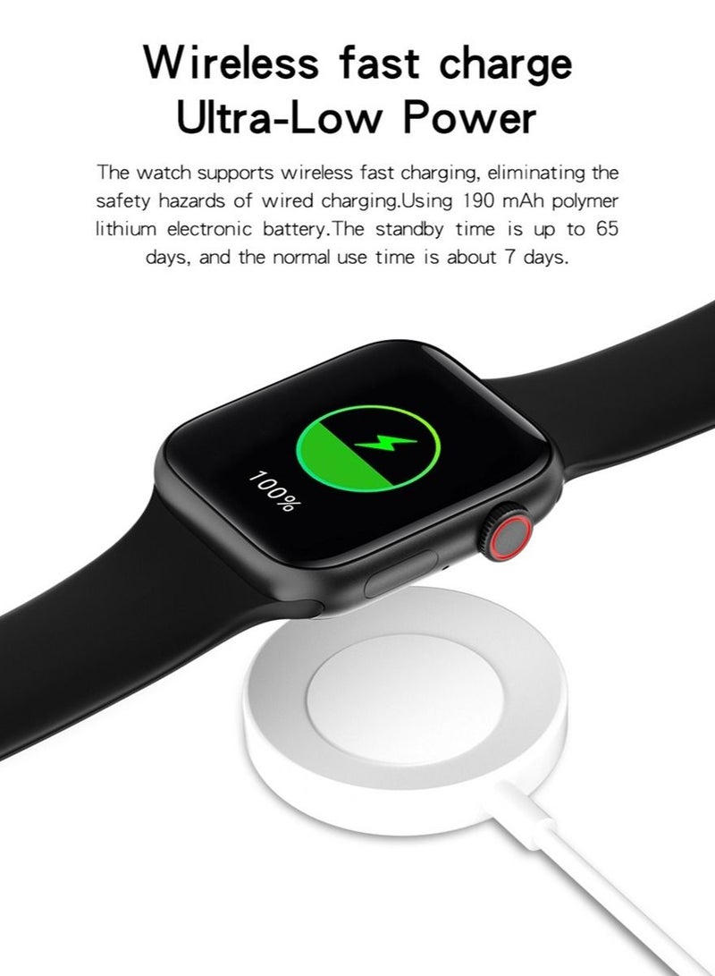 GULFLINK Smart Watch Full touch square screen Silicon Strap Android and IOS System Support - Image 4