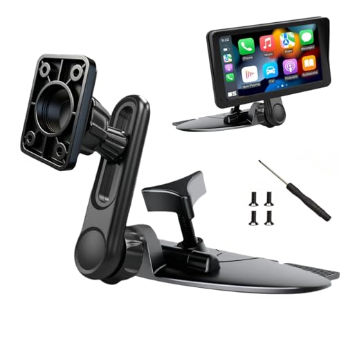 Epronic Extended CD Slot Mount for CarPlay Screen with Screws Adjustable Arm and 360° Rotating Universal Head 17mm Compatible with in-Car Monitors CD Slot CarPlay Mount - Image 1