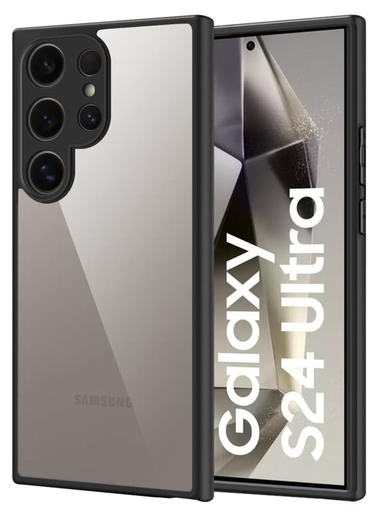 Bumper Protective Case for Samsung Galaxy S24 Ultra Silicone TPU Bumper Ultra Durable Ultra-Safe Camera Optimum Solution Black  - Image 1