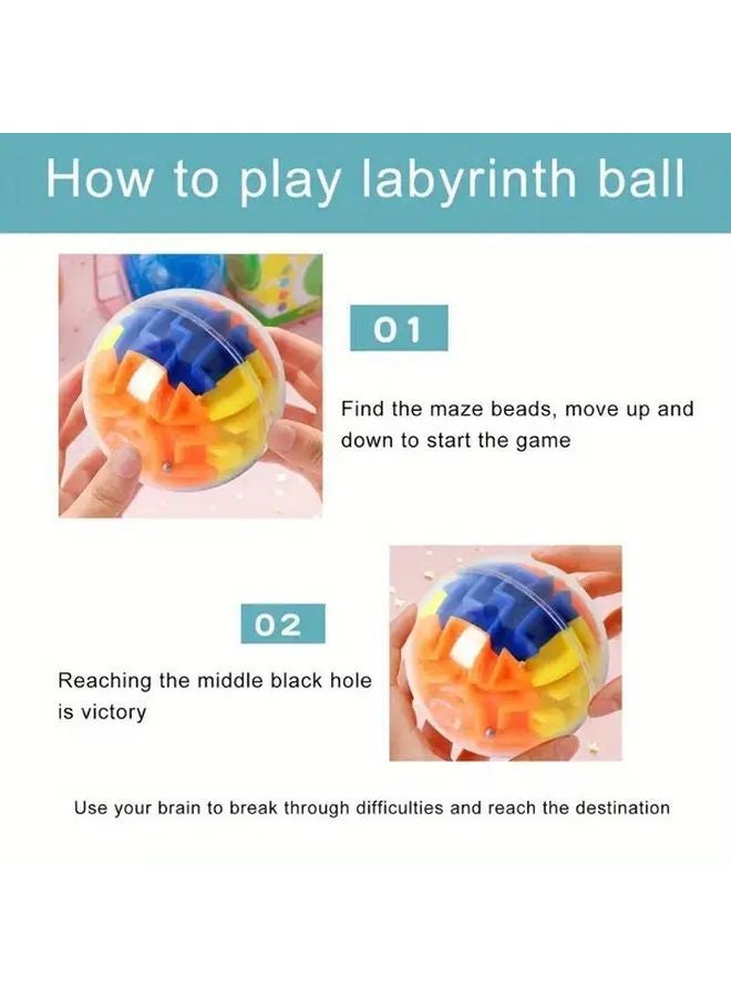 قطعتان 3D كرة الذاكرة الجاذبية ألعاب لغز متاهة شفافة لعبة تعليمية محيرة للدماغ - Image 4