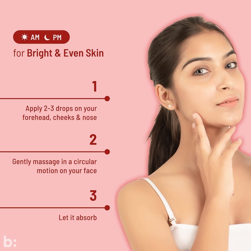 biocule Radiance Glow Boosting Face Oil with Sugar Squalane Rosehip  Astaxanthin Natural Facial Oil for Bright Even  Glowing Skin Lightweight  Fast Absorbing Suitable for All Skin Types 15ml - Image 5