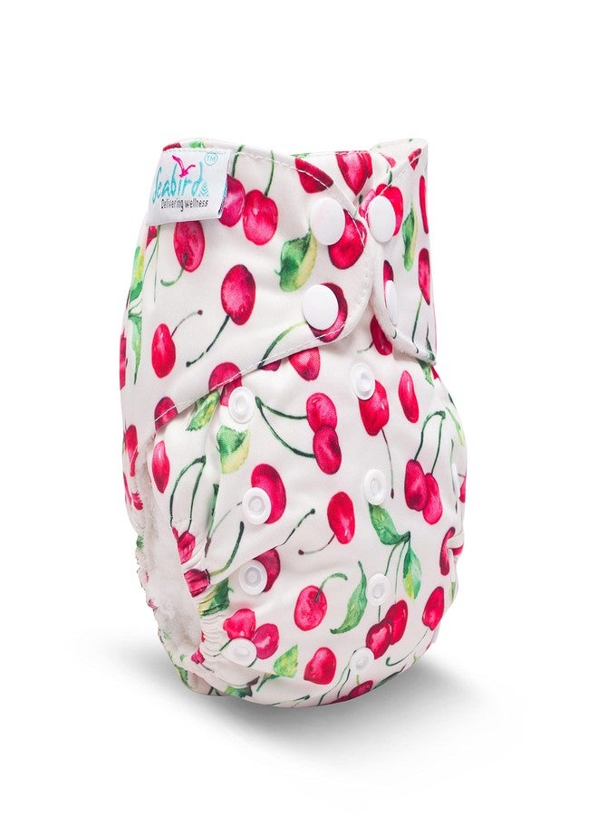 Seabird Premium Cloth Reusable Diaper Pant For Babies With Diaper Insert/Pad 3-17 KG Comfort Adjustable Diapers Combo Pack Of 2 - Image 2