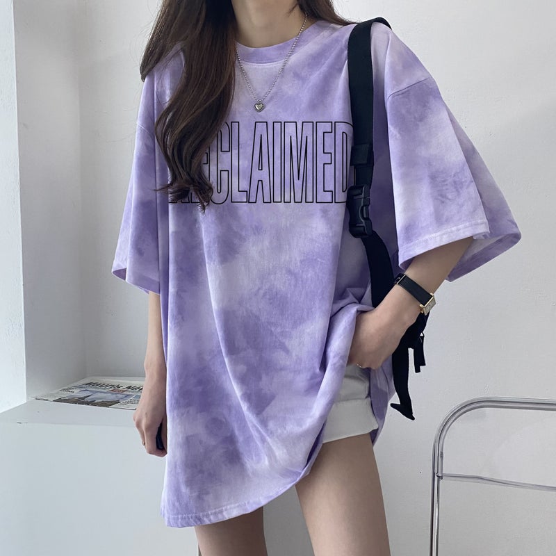Summer Korean Style Trendy Short-Sleeved T-Shirt Women'S 2024 Japanese Large Edition Western Style Loose Design Sense Trendy Brand - Image 4