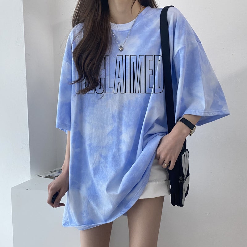 Summer Korean Style Trendy Short-Sleeved T-Shirt Women'S 2024 Japanese Large Edition Western Style Loose Design Sense Trendy Brand - Image 5