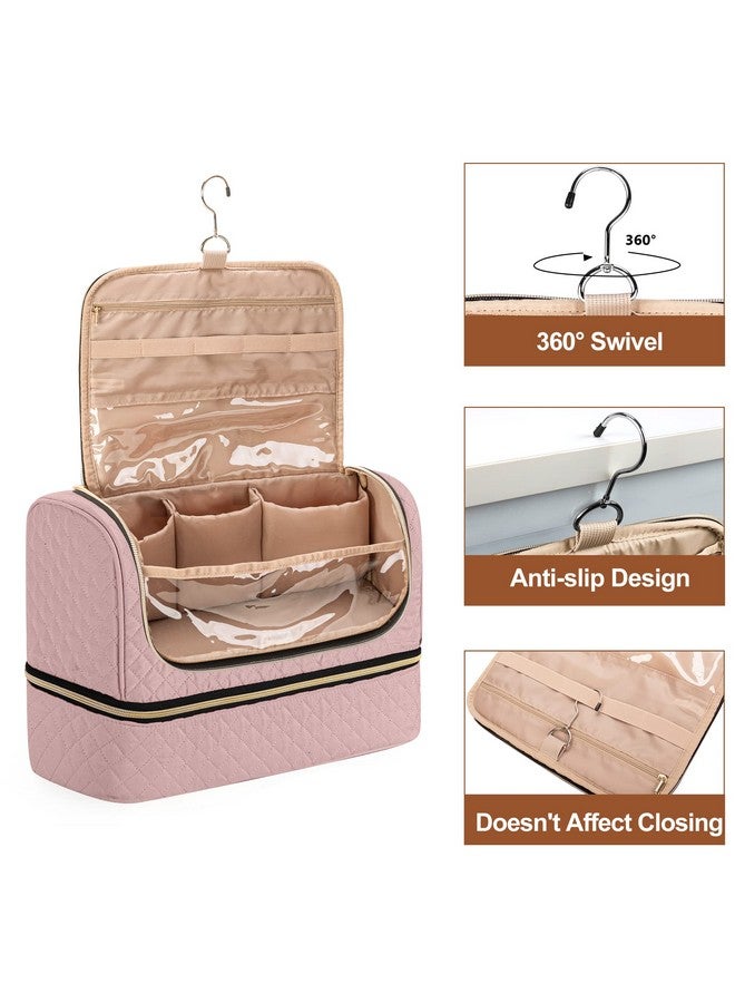 YARWO Airwrap Storage Bag Compatible For Shark Flexstyle Styling (Hd 430/440), Double Layers Portable Travel Case For Shark Flexstyle/Dyson Airwrap And Hair Styler Attachments, Dusty Rose (Bag Only) - Image 3
