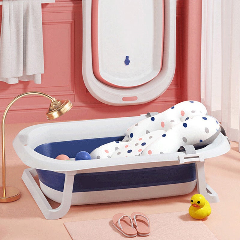 Baby Bathtub, Baby And Children'S Bathing Tub, Foldable Bathtub, Household Newborn Sitting And Lying Dual-Use Bathtub - Image 5