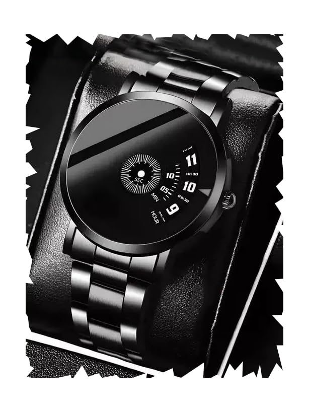 Acnos Silicone Unisex Silicon Speed Breaker Black Belt Analogue Watch For Men Boy Watch For All Pack Of 1, Band Color-Black - Image 1