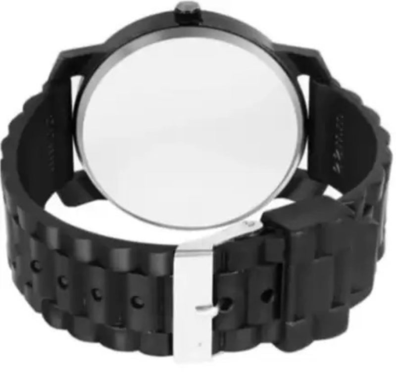 Acnos Silicone Unisex Silicon Speed Breaker Black Belt Analogue Watch For Men Boy Watch For All Pack Of 1, Band Color-Black - Image 2