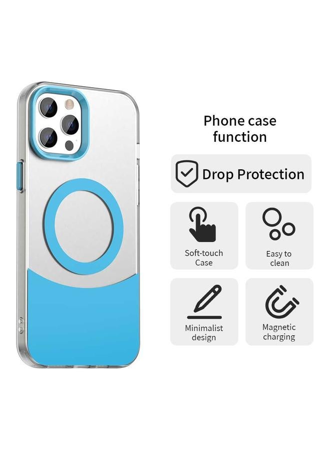 Zaboon Case For iPhone 13 Pro Max Color Blocking Series MagSafe Magnetic PC Hybrid TPU Phone Case - Image 2