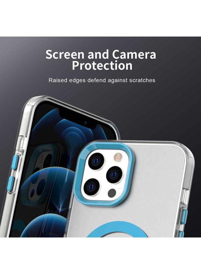 Zaboon Case For iPhone 13 Pro Max Color Blocking Series MagSafe Magnetic PC Hybrid TPU Phone Case - Image 5