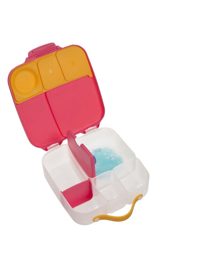 b.box Lunchbox, Jumbo Bento Box with 4 Compartments (2 Leakproof), Removable Divider, Gel Cold Pack, Ideal for School, From 3+, 2L capacity - Image 2