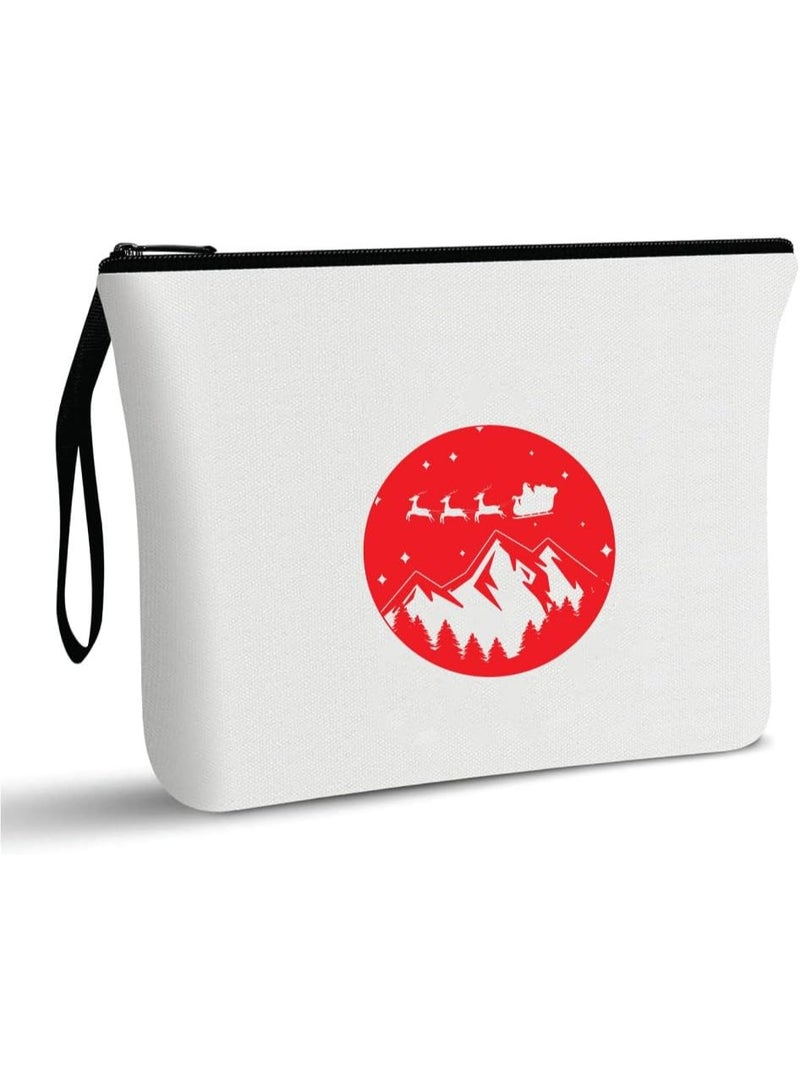 برينت شوب فور مي حقيبة مستحضرات تجميل لعيد الميلاد - حقيبة مكياج - جيب كامل بسحاب - هدية عيد الميلاد لعشاق المكياج - هدية لعيد الميلاد - Image 1