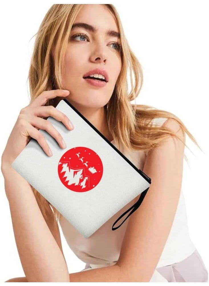 برينت شوب فور مي حقيبة مستحضرات تجميل لعيد الميلاد - حقيبة مكياج - جيب كامل بسحاب - هدية عيد الميلاد لعشاق المكياج - هدية لعيد الميلاد - Image 4