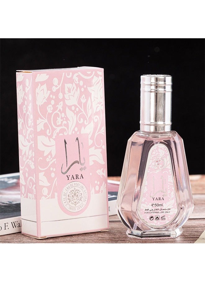 Lattafa Yara Eau De Perfum Natural Spray 50ml 1.7 Fl.oz, Floral Soft Powderey Vanilla Perfume Spray for Women  - Image 3
