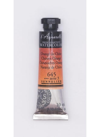 SENNELIER Sennelier lAquarelle French Artists Watercolour 10 ML Oranges (Chinese Orange)  - Image 2