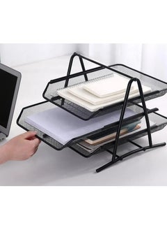 ELTRAZONE 3 Tier Document Tray Desk Stackable File Organizer  - Image 2