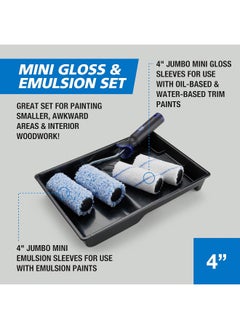 Harris 4" Harris Trade Roller Set (Paint Tray + 2 Jumbo Sleeve + 2 Sleeve)  - Image 4