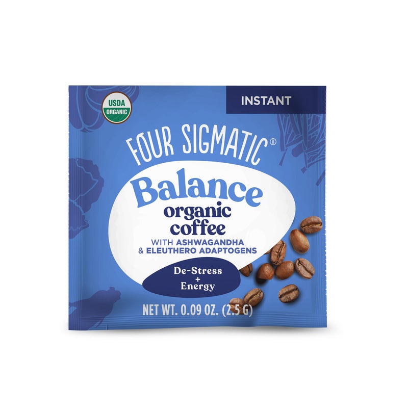 Four Sigmatic Calm Organic Instant Coffee by Four Sigmatic | Medium Roast Instant Coffee with Organic Reishi and Chaga Mushrooms | Immune Support & Stress Relief | 10 Packets - Image 3