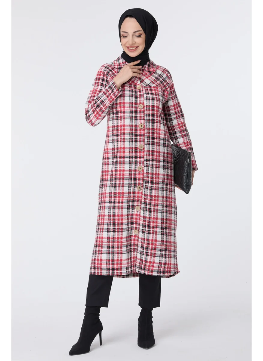 Tofisa 13034-RED Trench Coat