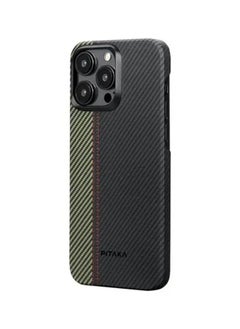 PITAKA iPhone 15Pro Max Case Fusion Weaving MagEZ 600D Back Cover / No Signal Interference / Wireless Charging Friendly / Camera Protection - Overture  - Image 2