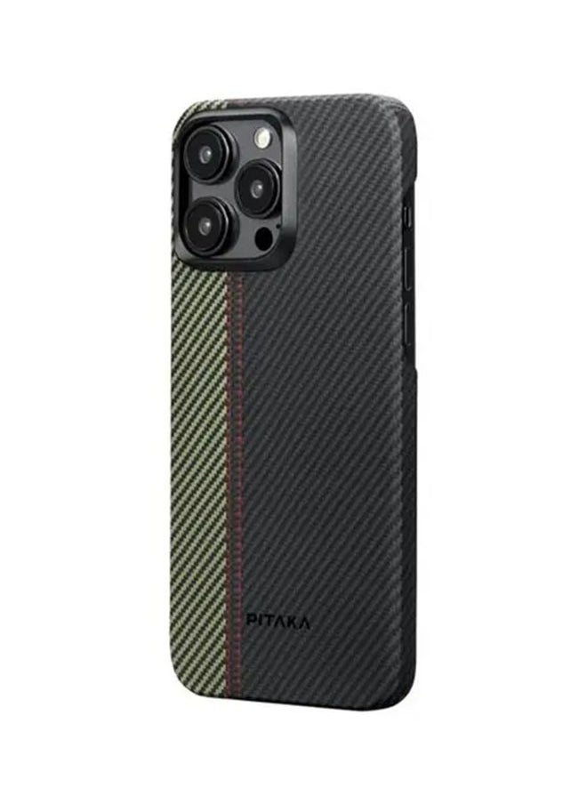 PITAKA - iPhone 15Pro Max Case Fusion Weaving MagEZ 600D Back Cover / No Signal Interference / Wireless Charging Friendly / Camera Protection - Overture - Image 1