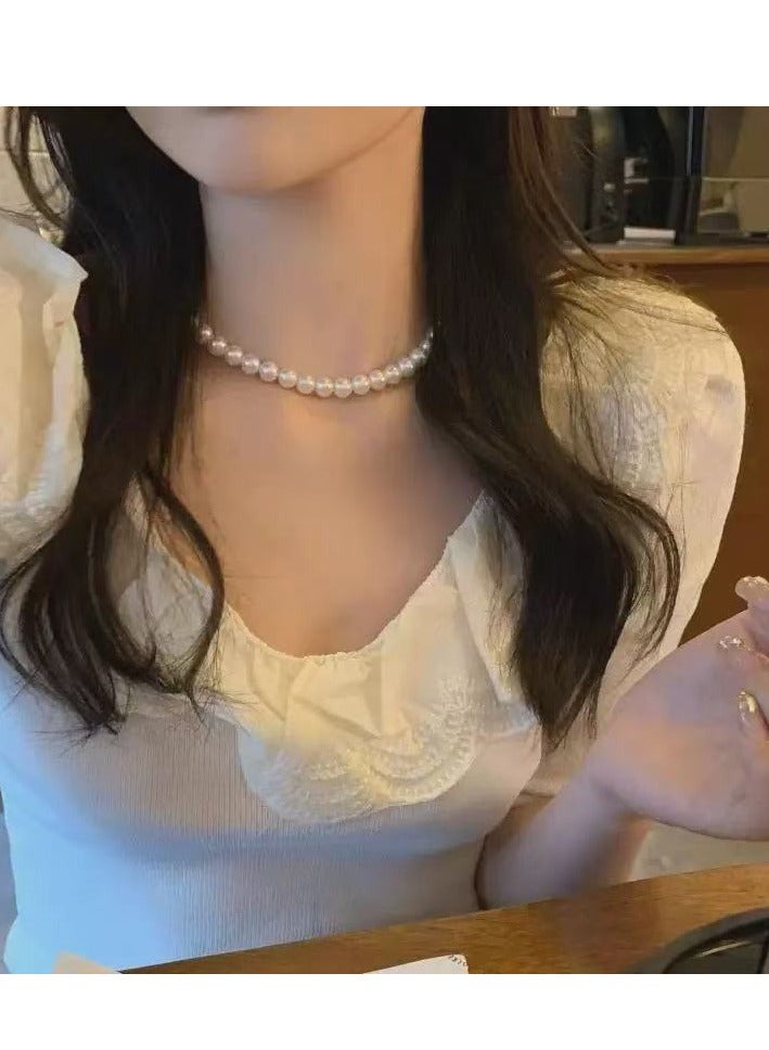 Pearl necklace, noble and luxurious, a gift for a girlfriend, a gift for a mother - Image 4