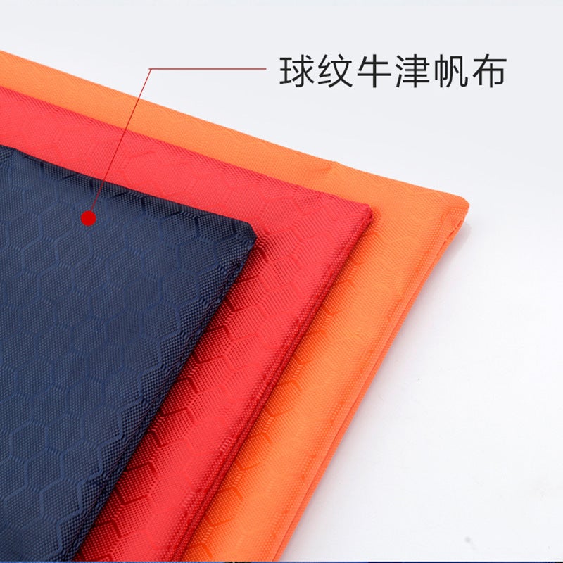 Customizable Logoa4 Football Pattern Zipper Student Office Document Bag Waterproof Canvas Information Bag Business - Image 5