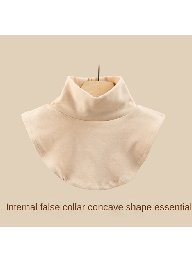 pincai High Neck Neck Warmer Pullover False Collar Women's Versatile False Collar Autumn Winter Sweater Decorative Collar Versatile - Image 3