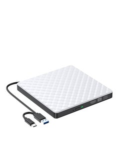 Excefore External DVD Drive, USB 3.0 CD/DVD +/-RW Drive Portable CD DVD Player Burner Reader Writer, Slim Optical CD ROM Drive for Laptop Desktop PC Linux Apple Mac OS Macbook Pro Windows 11/10  - Image 1