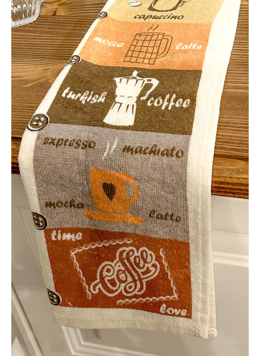 Cnr Garden 5-Piece Cotton Printed Towel Set 30X50 cm 100% Cotton Hand Face Kitchen Towel Soft Patterned Water Absorbent Set  - Image 5