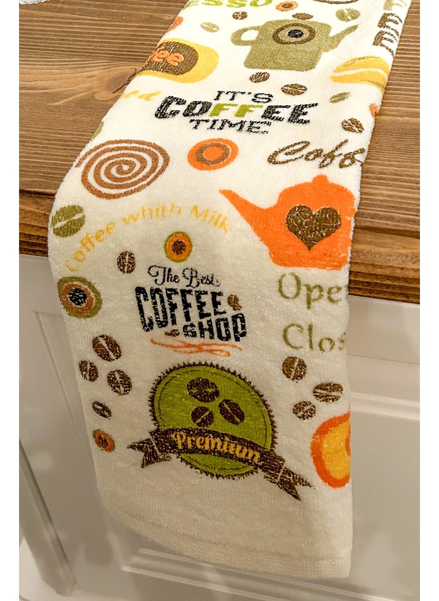Cnr Garden 5-Piece Cotton Printed Towel Set 30X50 cm 100% Cotton Hand Face Kitchen Towel Soft Patterned Water Absorbent Set  - Image 3