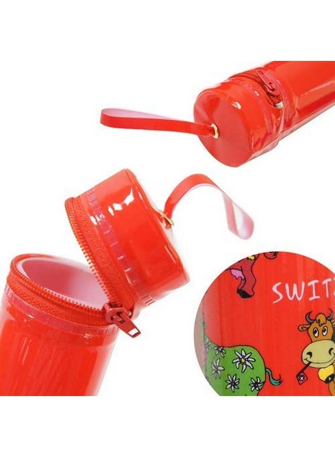 SILLYME Return Gift for Kids Birthday Party - Pencil Shaped Stationery Case Pouch (Mixed Design - 5pc) - Image 2