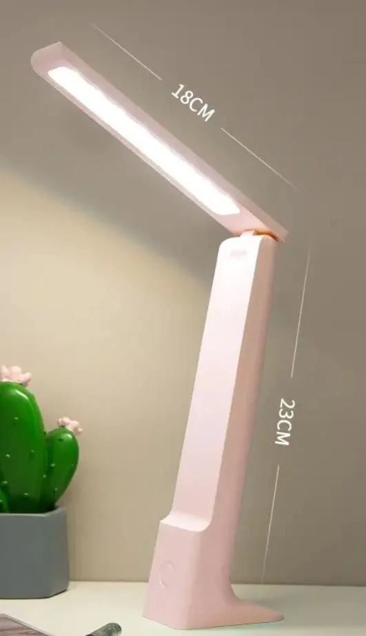 MiniHome USB Rechargeable 3 Mode Dimmer Touch Light and Color Adjustable Desk Lamp Pink