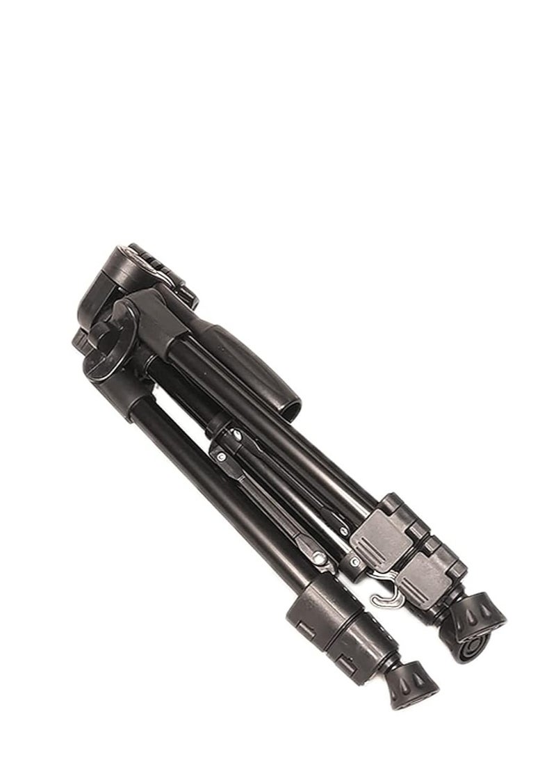 NeePho - NeePho NP-3180S Tripod Mobile Phone Camcorder Action Camera 136cm Height Desktop Portable , Black - Image 1