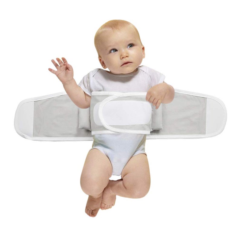 CLAIR DE LUNE Baby Sleep Swaddle Strap Adjustable Elastic Cotton Wraps Soft Swaddle Blankets for Newborn Baby Infant Safe Sleeping Baby Calming Sleep Improvement - Image 1