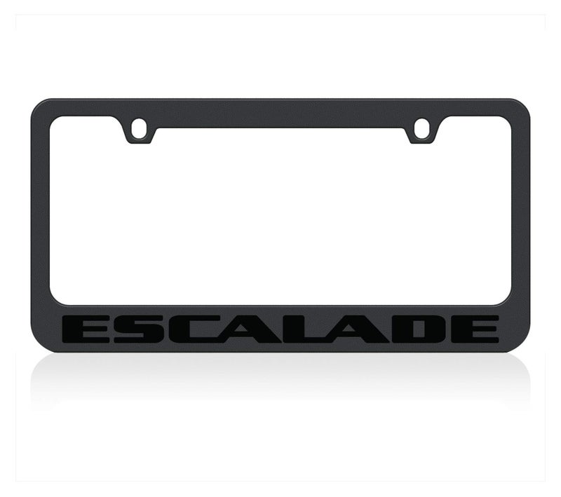 daytona Eurosport Daytona- Compatible with -, Cadillac Escalade- Black License Plate Frame - Image 3