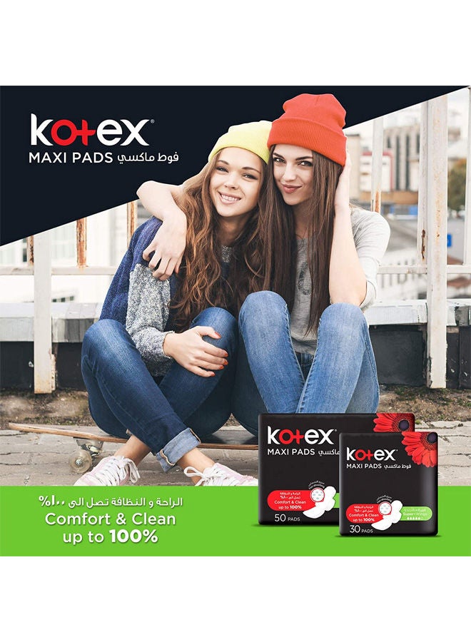Kotex Anti-Leak Maxi Thick Pads with Wings - Normal 60 Pads - Image 5