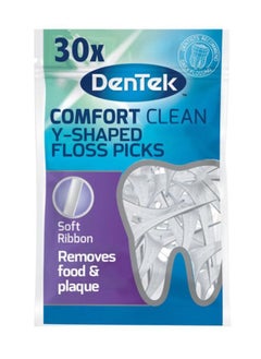 Dentek Comfort Clean Mint Y-Shaped Flosser 30 count  - Image 1