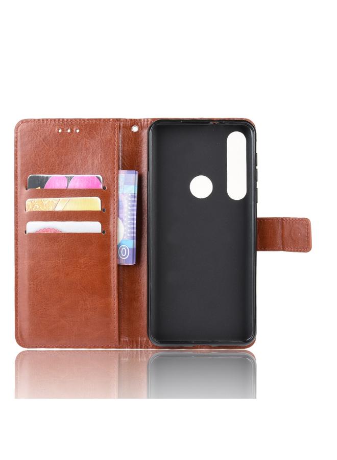 إيروريكس جراب لهاتف Motorola One Macro بتصميم حصان كريزي ريترو، جراب جلدي قابل للطي أفقيًا مع حامل وفتحات للبطاقات وإطار للصور - Image 4