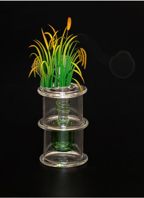 Glass Home Decorative Heat Resistant Oil Lamp vase
