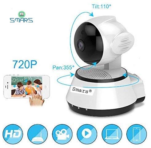 smars® V380 Mini WiFi Wireless CCTV Home Security HD 720P IP Camera P2P Night Vision IR Surveillance Camera(Support Upto 64GB SD Card) - Image 4