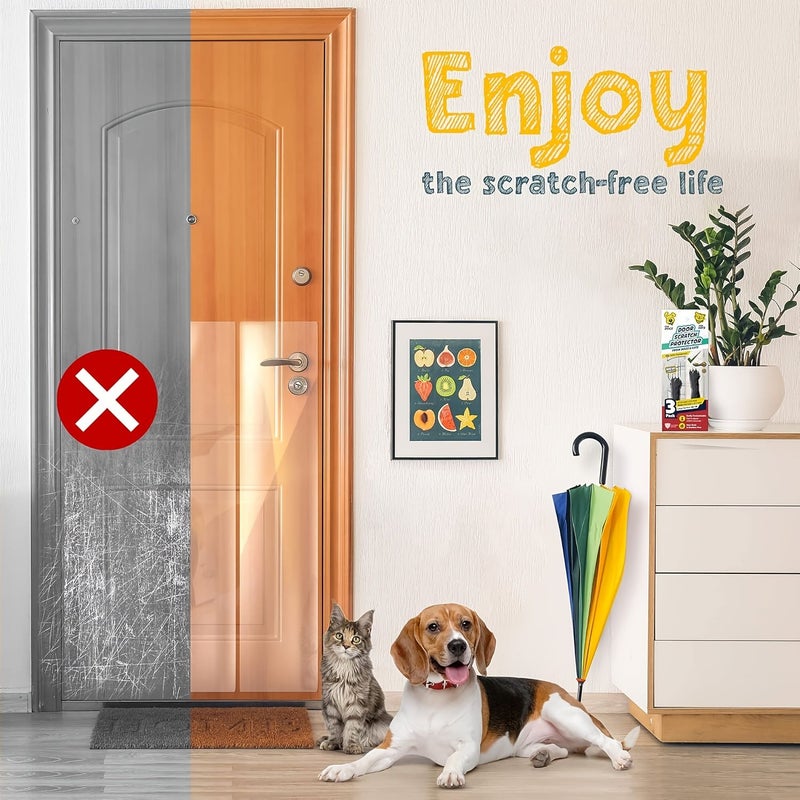 Transparent Scratch Resistant PVC Furniture Protector 23 62x118 11 Inch Self Adhesive - Image 2