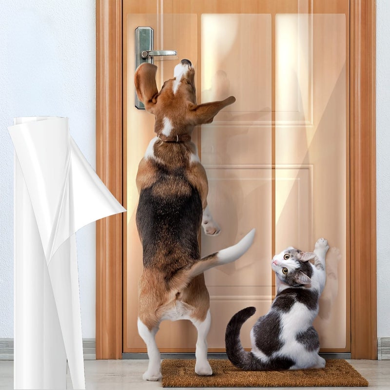 Transparent Scratch Resistant PVC Furniture Protector 23 62x118 11 Inch Self Adhesive - Image 3