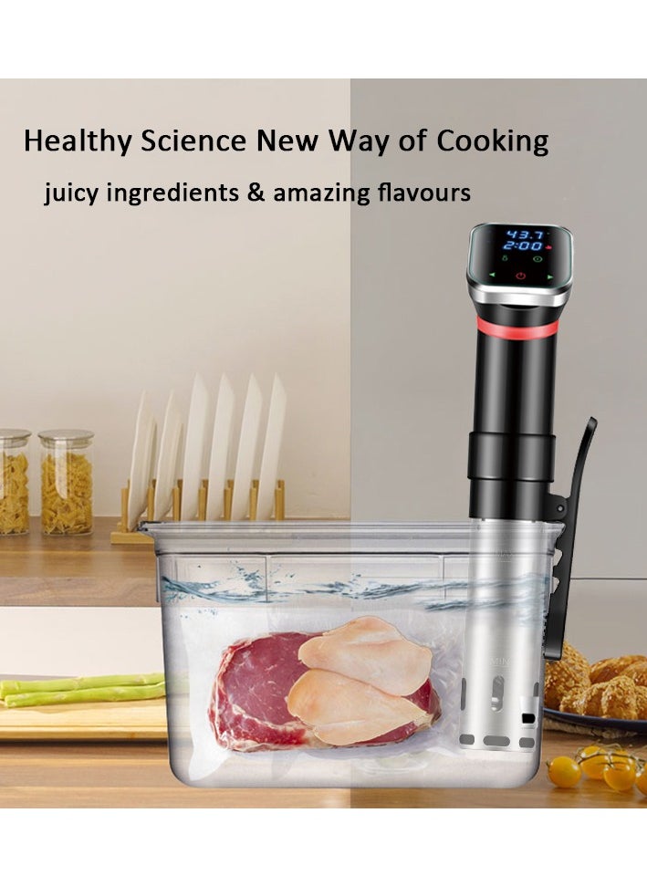oem - Sous Vide Precision Cooker Immersion Circulator 1100W Water Sous Vide Device with Accurate Temperature and Time Control Sous Vide Cookbook Included - Image 1
