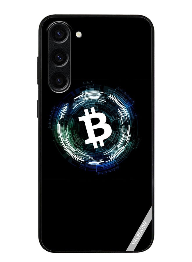 VR CREATIVE Protective Case Cover For Samsung Galaxy S23 Bitcoin Design Multicolour - Image 1