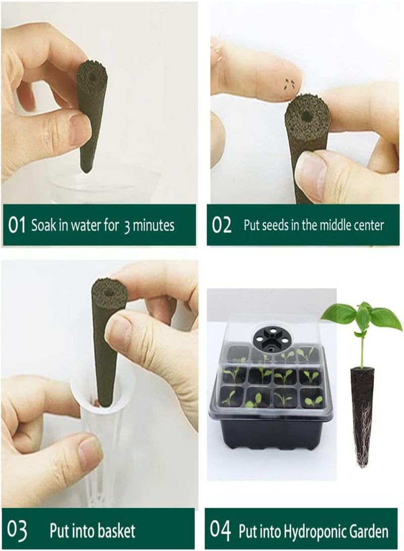 جي جوت إسفنجات النمو وبذور بدء نمو الجذور وسدادات إسفنجية لنمو الجذور من Aerogarden مجموعة حديقة مائية داخلية لنظام الزراعة المائية 50 قطعة  - Image 3
