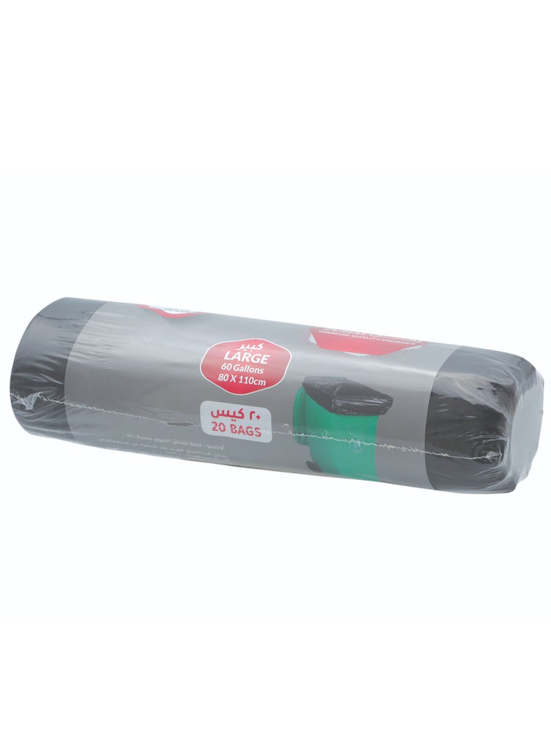 ZUHAL Garbage Bag Roll 80 cm X 110 cm (60 Gallon)  - Image 1
