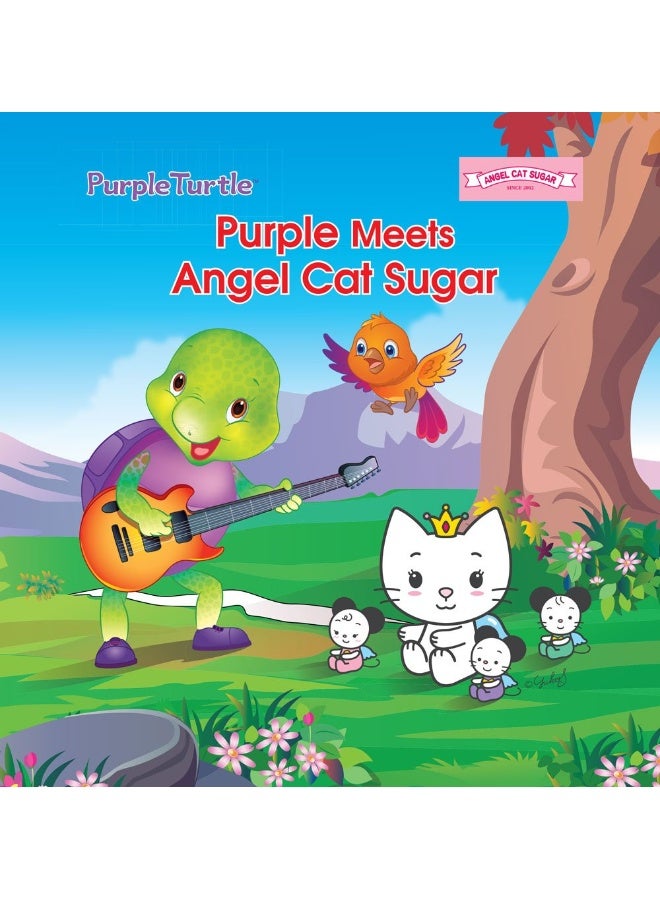 Purple Turtle Meets Angel Cat Sugar 