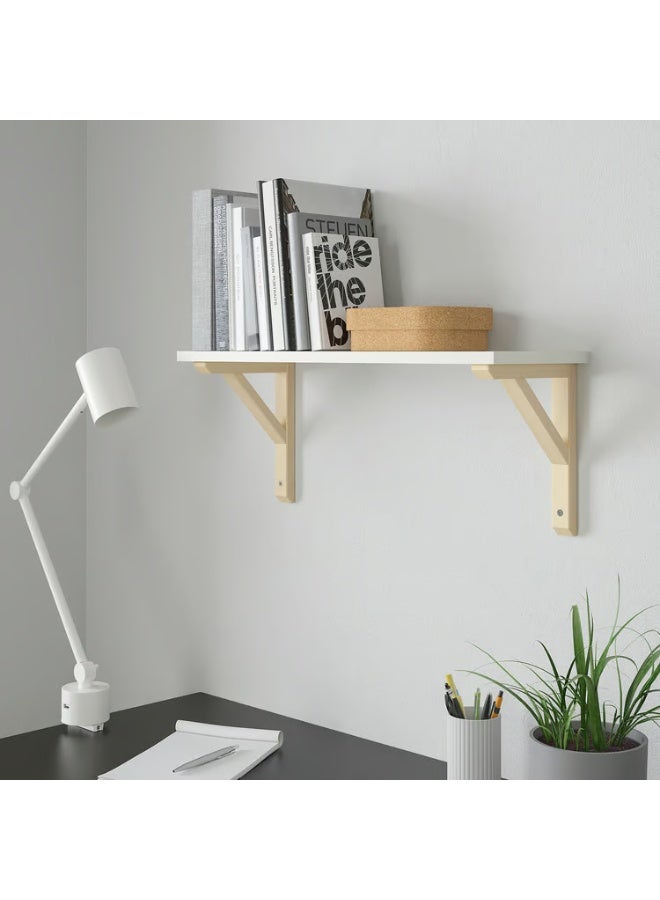 IKEA (IKEA) رف حائط أبيض/أسبن 59 × 20 سم - Image 2